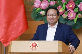El primer ministro de Vietnam, Pham Minh Chinh, preside la reunión (Foto: VNA)