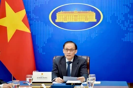 El secretario del Comité Central del Partido Comunista de Vietnam y ministro interino de Relaciones Exteriores, Le Hoai Trung (Foto: VNA)