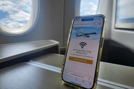Vietnam Airlines implementa internet a bordo en rutas internacionales. (Foto: VNA)