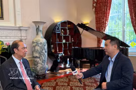 El embajador vietnamita en Estados Unidos, Nguyen Quoc Dung, en la entrevista. (Fuente: VNA)