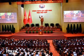 En el XIV Congreso Nacional del Partido Comunista de Vietnam. (Fuente: VNA)