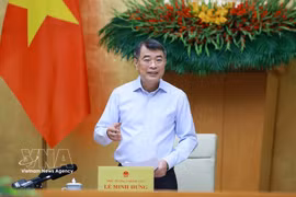 El primer ministro de Vietnam, Le Minh Hung, en el evento. (Fuente: VNA)