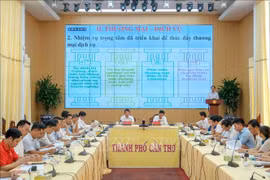 Panorama de la reunión. (Fuente: VNA)