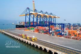 Terminal internacional de contenedores Hateco Hai Phong. (Foto: VNA)
