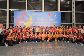 La delegación deportiva vietnamita. (Fuente: baochinhphu.vn)