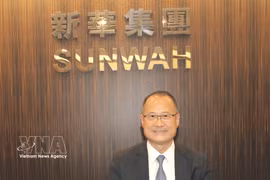 Jonathan Choi, presidente del grupo Sunwah y de la Cámara General de Comercio de China en Hong Kong, China. (Fuente: VNA)
