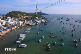 Un rincón de la ciudad de Phu Quoc. (Foto: VNA)