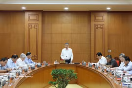 El secretario general del Partido Comunista y presidente de Vietnam, To Lam, habla en el evento. (Fuente: VNA)