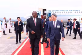 El presidente sudafricano Cyril Ramaphosa inicia visita a Vietnam. (Fuente: VNA)