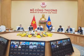 Representantes vietnamitas en el evento. (Fuente: VNA)