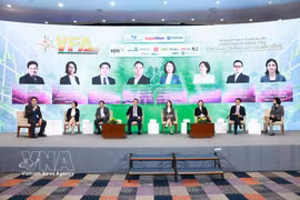 Sesión de debate en el evento. (Fuente: VNA)