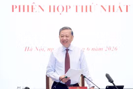 El secretario general del Partido Comunista de Vietnam y presidente del país, To Lam, habla en el evento. (Fuente: VNA)