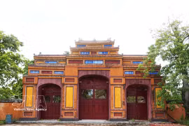 Puerta principal del área de Trai Cung, perteneciente al conjunto monumental del Dan Nam Giao, en la ciudad de Hue. (Fuente: VNA)