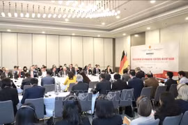 Panorama del coloquio sobre el desarrollo de centros financieros en Vietnam. (Foto: VNA)