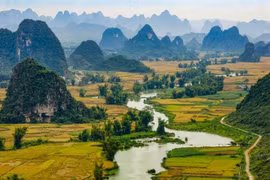El hermoso y tranquilo paisaje natural de Vietnam es una de las atracciones para los turistas internacionales. (Fuente: VNA)