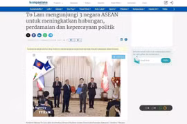 El artículo publicado en el portal indonesio Kompasiana. (Fuente: VNA)