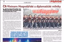 El artículo fue publicado en el periódico checo de izquierdas Naše pravda. (Fuente: Captura de pantalla)