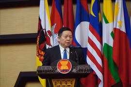 El secretario general de la Asociación de Naciones del Sudeste Asiático (ASEAN), Kao Kim Hourn. (Fuente: VNA)