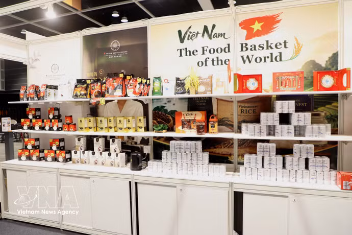 Puesto de Vietnam en la Feria y Exposición Anual de Alimentos de la Región Administrativa Especial de Hong Kong (China), celebrada en agosto de 2026. (Fuente: VNA)