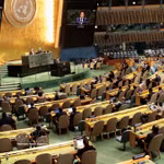 El ministro consejero Nguyen Hai Luu, subjefe de la Misión Permanente de Vietnam ante la ONU, habla en el evento. Foto: VNA
