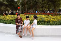 En un parque de Ciudad Ho Chi Minh (Foto: VNA) 