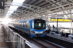 Línea 1 del metro Ben Thanh - Suoi Tien en Ciudad Ho Chi Minh. (Foto: VNA)