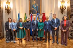Los representantes de Vietnam, Argentina y los países miembro del Mercosur (Foto: VNA) 
