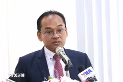 El doctor Seun Sam, investigador en ciencias políticas de la Real Academia de Camboya (Fuente: VNA)