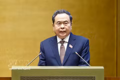 El presidente del Parlamento de Vietnam, Tran Thanh Man, en el segundo período de sesiones de la Asamblea Nacional del XVI Legislatura (Foto: VNA) 