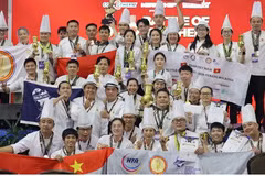 Los ganadores vietnamitas (Foto: Cortesía de la Asociación de Chefs Profesionales de Saigon)