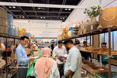 Un stand de Vietnam en la feria MEGA SHOW (Foto: VNA)