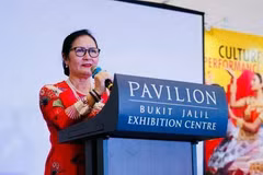 La presidenta de la Asociación de Amistad Malasia-Vietnam, Tran Thi Chang. (Fuente. VNA)