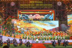 Una actuación en la inauguración del Festival de las Quintaesencias del Noroeste - Dien Bien 2025. (Fuente: VNA)