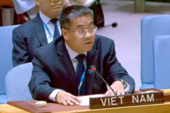 El ministro consejero Nguyen Hai Luu, subjefe de la Misión Permanente de Vietnam ante la ONU (Foto: VOV)