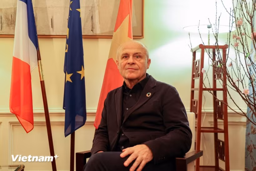 El embajador encargado de Asuntos Polares y Oceánicos, Olivier Poivre d'Arvore, enviado especial del presidente francés Emmanuel Macron. (Foto: Vietnam+)