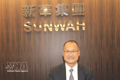 Jonathan Choi, presidente del grupo Sunwah y de la Cámara General de Comercio de China en Hong Kong, China. (Fuente: VNA)