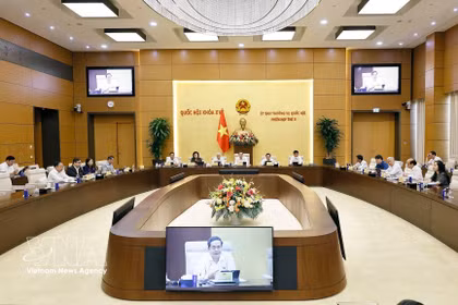 Panorama de la reunión. (Fuente: VNA)