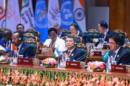 El primer ministro vietnamita, Le Minh Hung, en la 18.ª Cumbre de los BRICS. (Fuente: VNA)