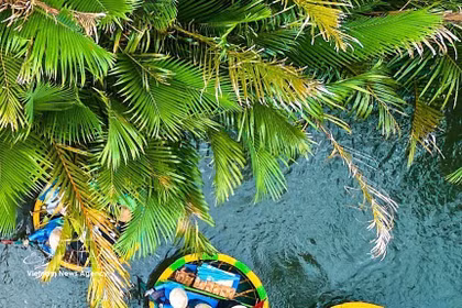 Bosque de cocoteros de Bay Mau: un destino verde único en el corazón de Da Nang. (Fuente: VNA)