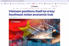 El periódico tailandés The Nation publicó el 28 de diciembre un artículo en el que destaca que Vietnam se está consolidando rápidamente como un centro económico fundamental en el Sudeste Asiático. (Foto: VNA)