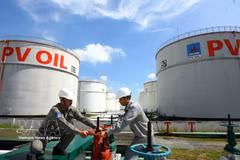 Operación del sistema de suministro de gasolina y petróleo en PV Oil Nha Be (Ciudad Ho Chi Minh). Foto: VNA