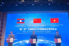 China, Laos y Vietnam ponen en marcha mecanismo de cooperación para aplicación de la ley (Foto: VNA)