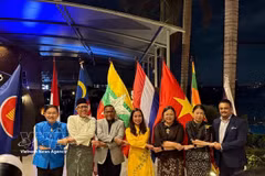 Embajadores de países mimbros de la ASEAN en Sri Lanka. (Foto: VNA)