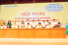 Cinco medios informativos líderes de Vietnam estrechan cooperación con provincia de Thai Nguyen (Foto: VNA)
