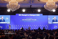 El secretario general del Partido Comunista y presidente de Vietnam, To Lam, en el 23º. Diálogo de Shangri-La. (Foto: VNA)