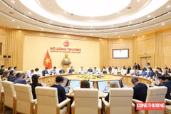 Encuentro entre representantes del Ministerio de Industria y Comercio de Vietnam y una delegación del Consejo Empresarial Estados Unidos–ASEAN (USABC). (Foto: VNA)