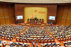 La Asamblea Nacional de Vietnam analiza metas económicas para 2026. (Foto: VNA)