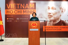 La embajadora de Vietnam en Grecia, Pham Thi Thu Huong, en el evento. (Foto: VNA)