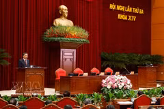 El secretario general del Partido Comunista y presidente de Vietnam, To Lam, en el tercer Pleno del Comité Central. (Foto: VNA)