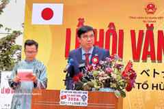 El cónsul general de Vietnam en Osaka, Nguyen Truong Son, en el evento. (Foto: VNA)